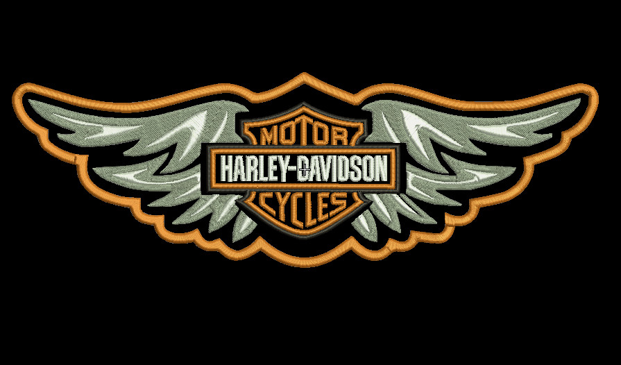 Harley Davidson Wings  Back patch sew on 13 inches