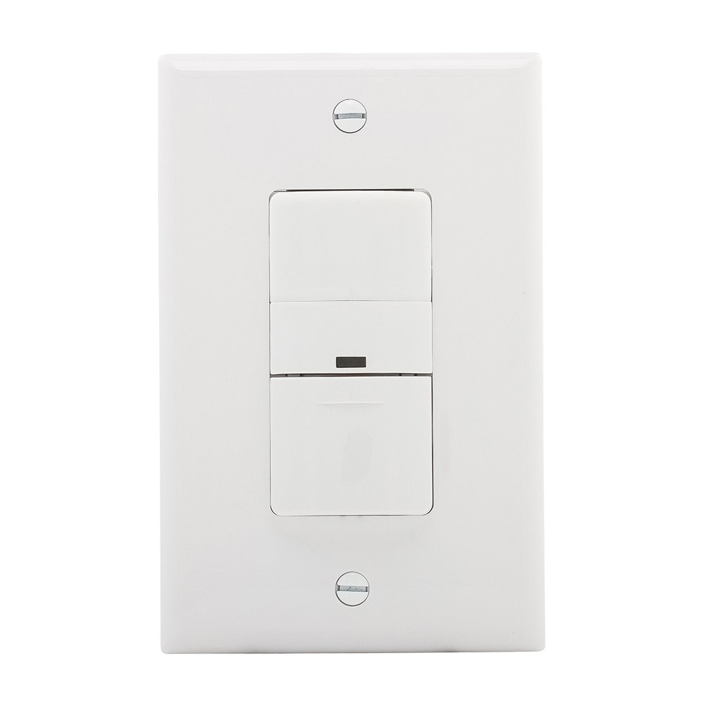 Eaton VS306U-W 600-Watt 120V Wall Mount Occupancy/Vacancy Sensor without Wallpla