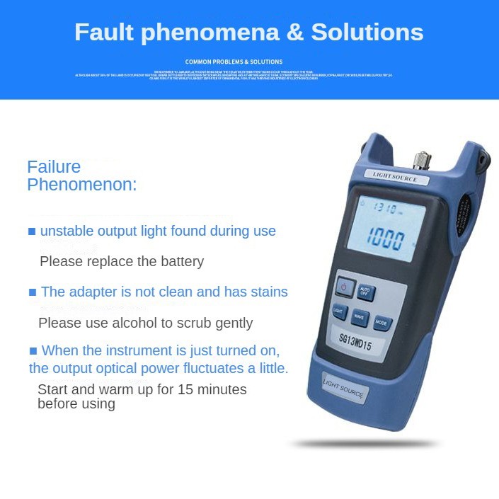 Optical Power Meter Convenient High Sensitivity Durable Fiber Optical Meter