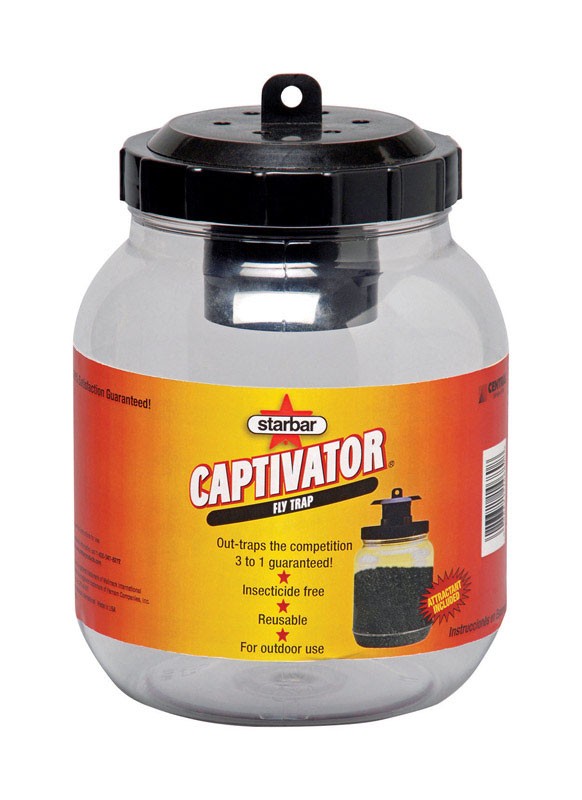 Starbar 100520214 Captivator Reusable Fly Trap 64 oz. 5 L x 5 W x 8 H in.