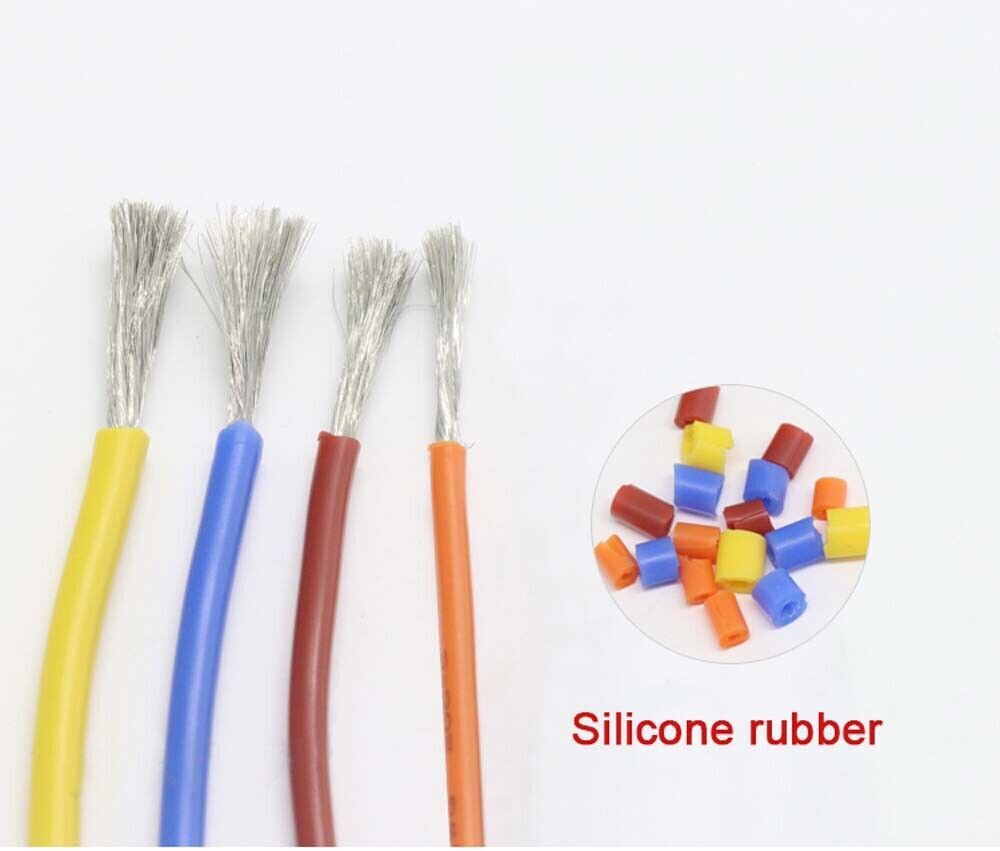 Ultra-Thin 0.08mm Flexible Silicone Cable, 10-20 AWG, High-Temp Resistant Wire