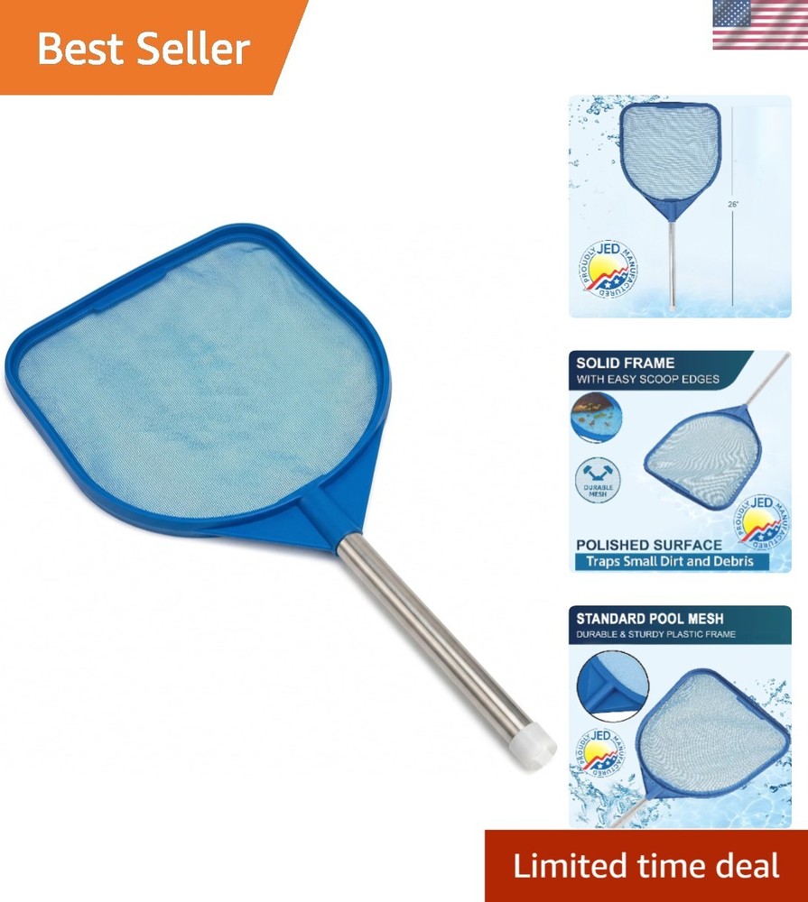 Compact Blue Hand Skimmer Net for Pools, Hot Tubs & Ponds - 2 ft  Quality