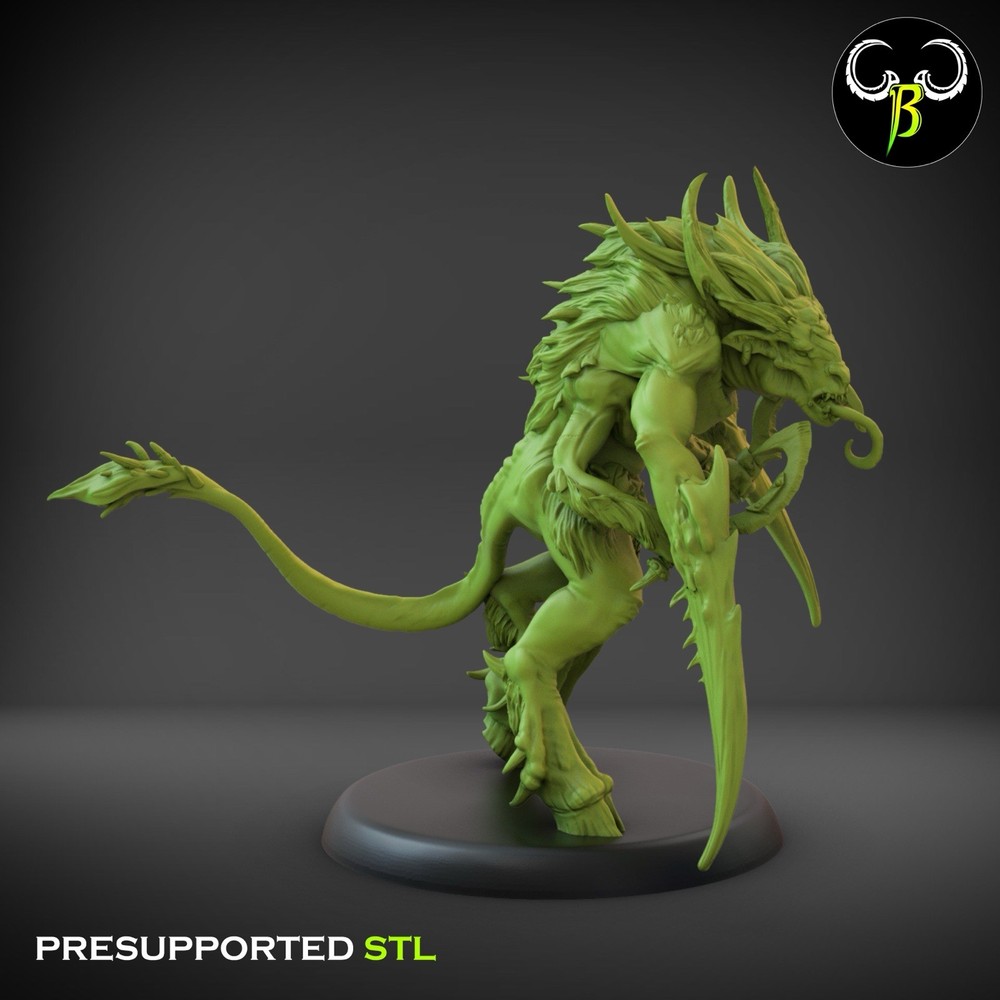 7 Herd Mutants, Fallen Beasts, 3D Printed ClayBeastCreation
