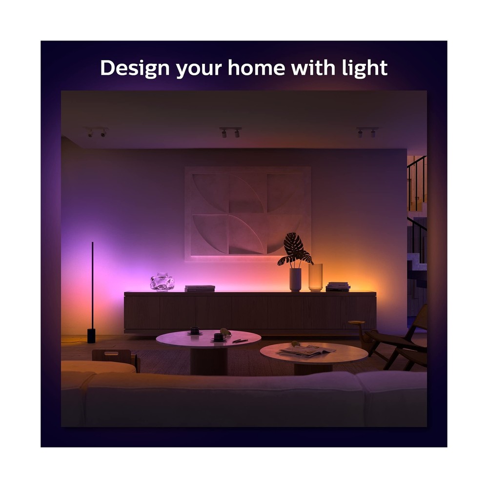 Philips Hue Bluetooth Gradient Ambiance Smart Lightstrip 2m/6ft Base Kit with...
