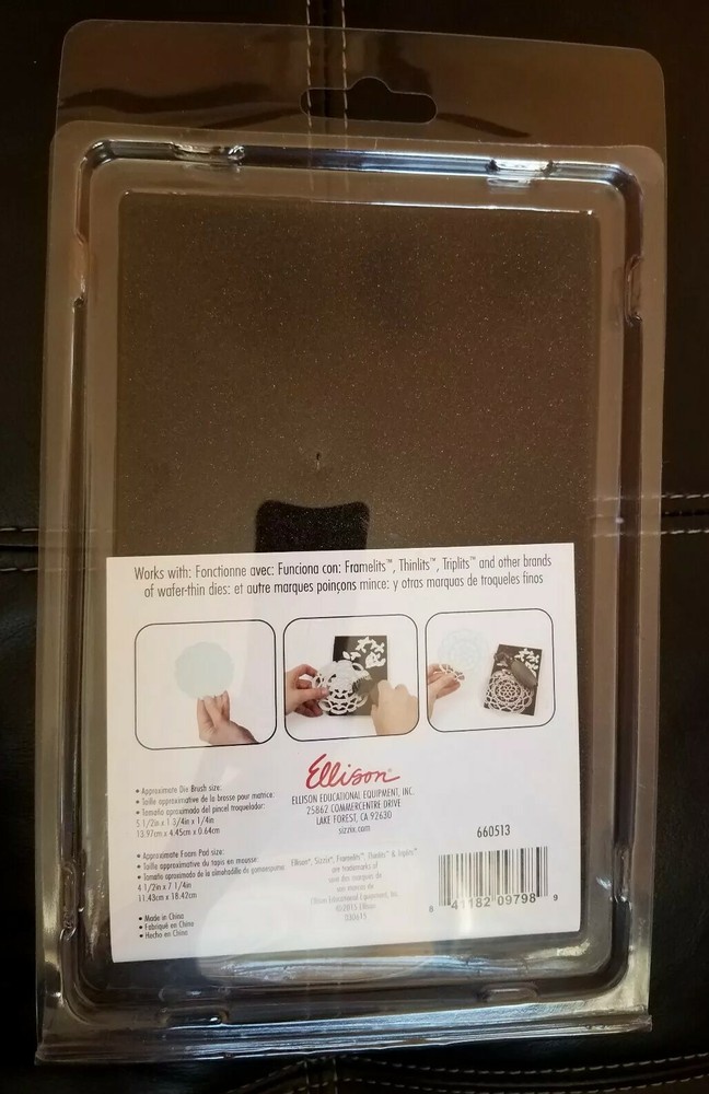 Sizzix Die Brush and Foam Pad New
