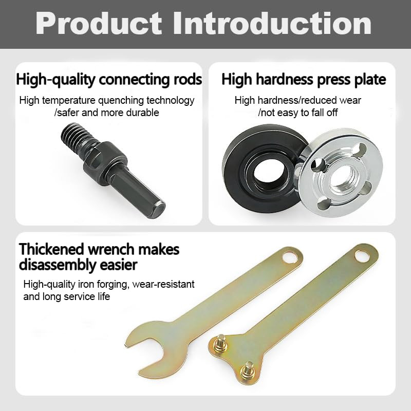 Electric Drill Angle Grinder Connecting Rod Set, Angle Grinder Tool Drill Arb...