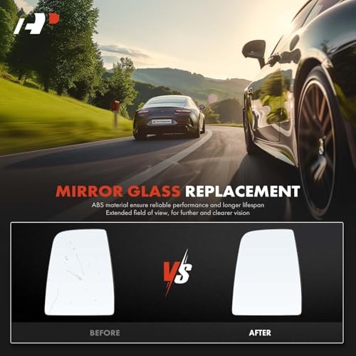 Left Driver Side Upper Heated Mirror Glass - Compatible with Ford Transit-150