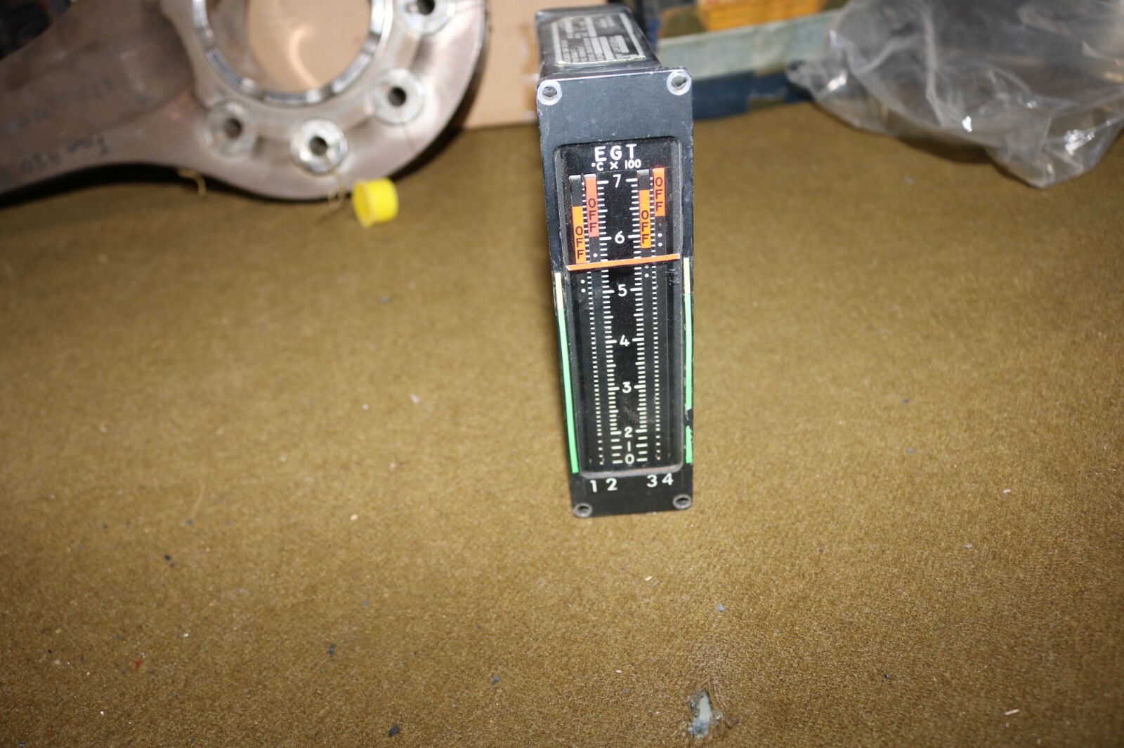 Vintage C-5 C5 Galaxy 4 engine Exhaust Gas Temperature EGT gauge