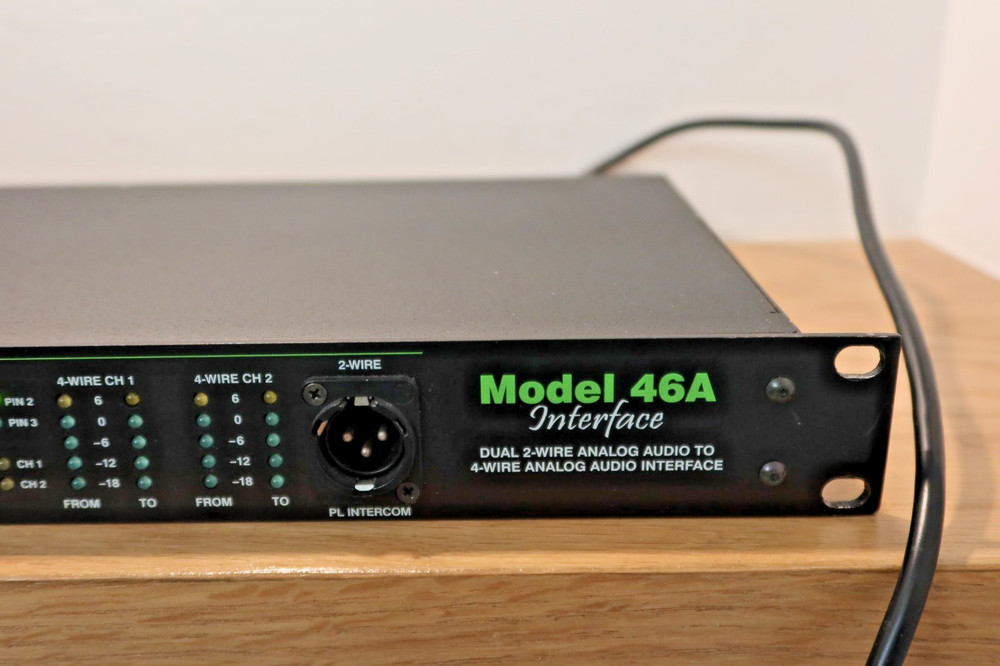 Studio Technologies Model 46A 2-Wire Analog Audio to 4-Wire Analog Audio Interfa