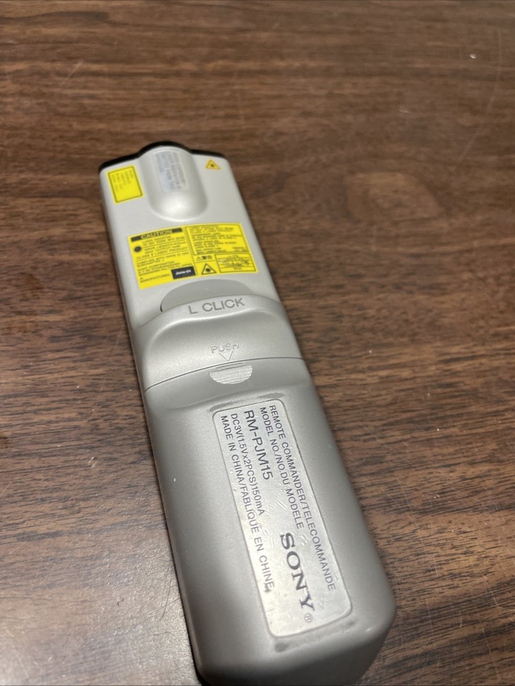 Sony Projector Remote Control RM-PJM15 Integrated Laser Pointer Tested Working
