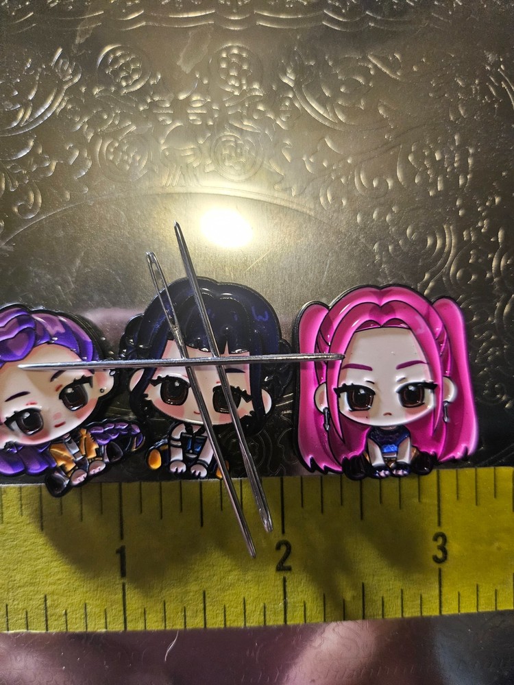 Kpop Huntrix Demon Hunter 3pc Needle Minders