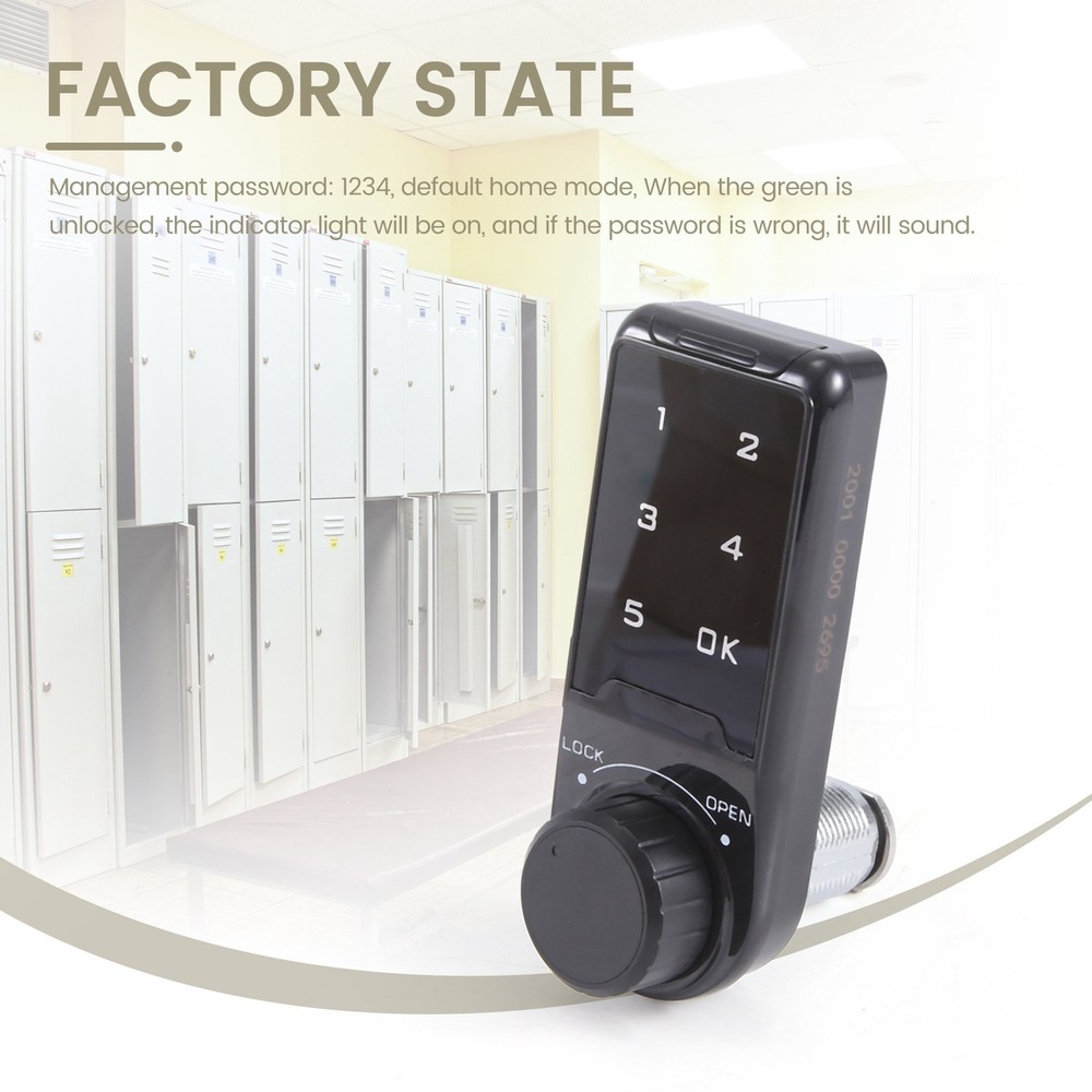 Combination Lock, Door Access Digital Electronic Security Cabinet Coded4363