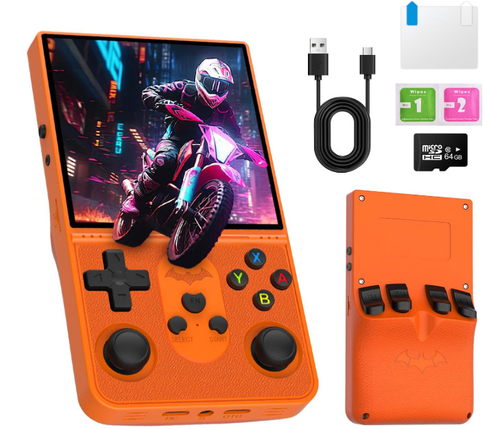 R36 Promax Retro Handheld Game Console 4.0 Inch Screen
