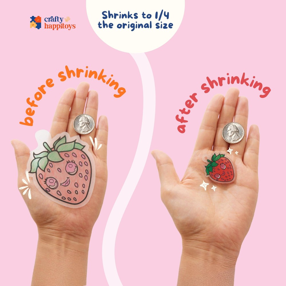 Shrinking Art Set - Craft Kit for Kids - Magic Shrinkies Small, Multicolor