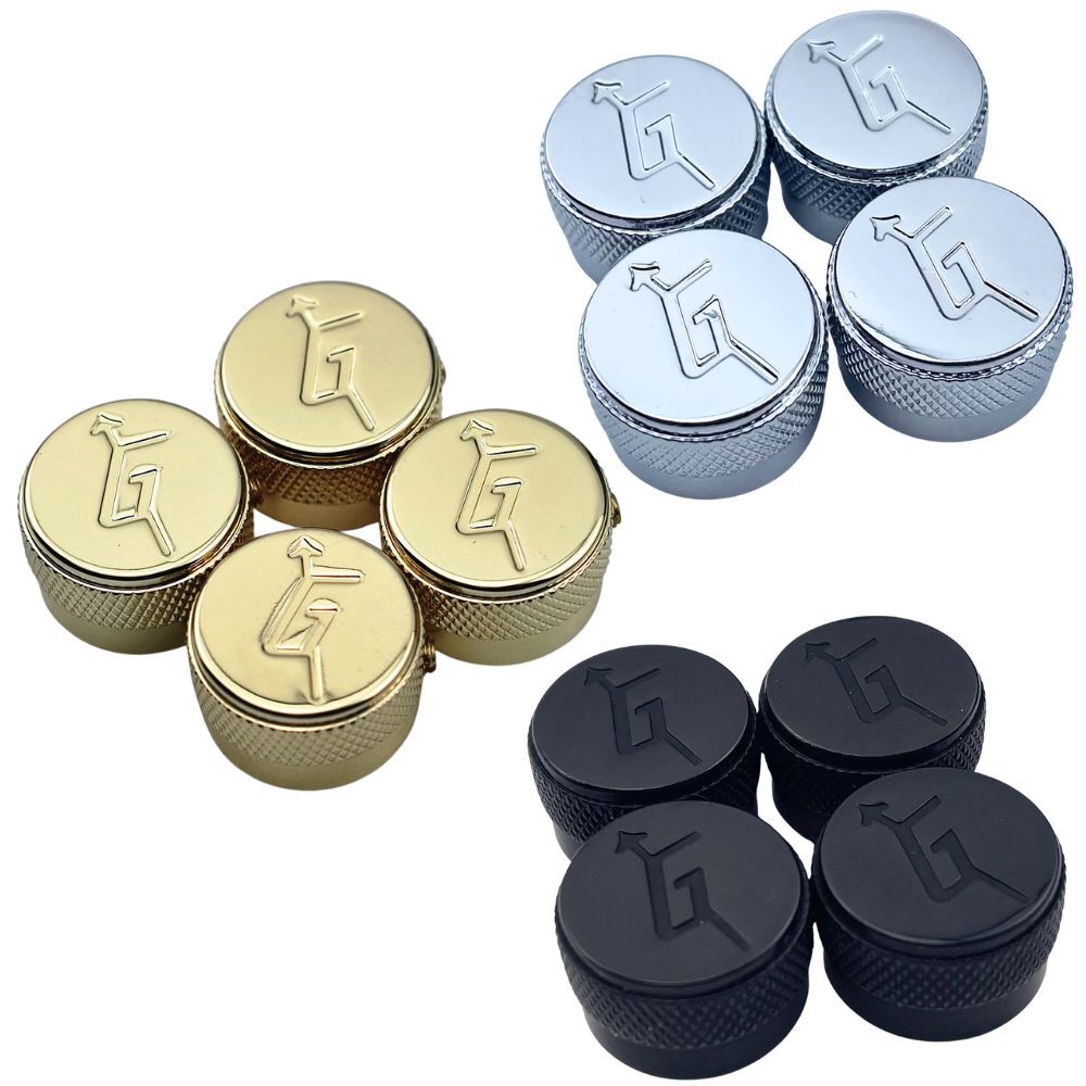 G-Arrow Control Knobs Guitar Knobs STEEL Stainless Fit Gret-ch USA SHIP
