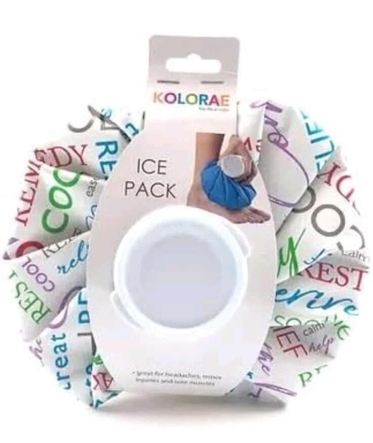 Large, Reusable Ice Pack - 2 Pack - Multi-colored