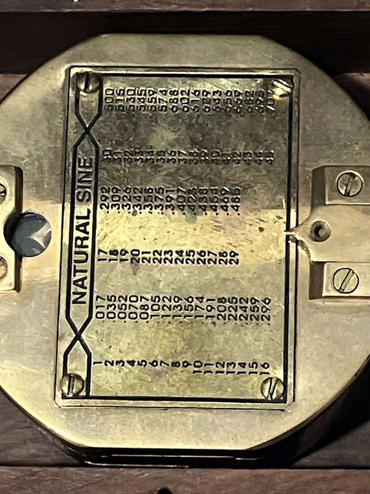 Brass Maritime Compass With Case