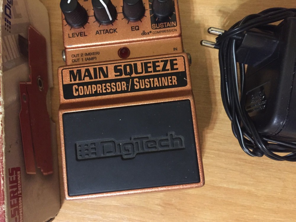 DigiTech X-Series Main Squeeze Compressor/Sustainer + Box + Power