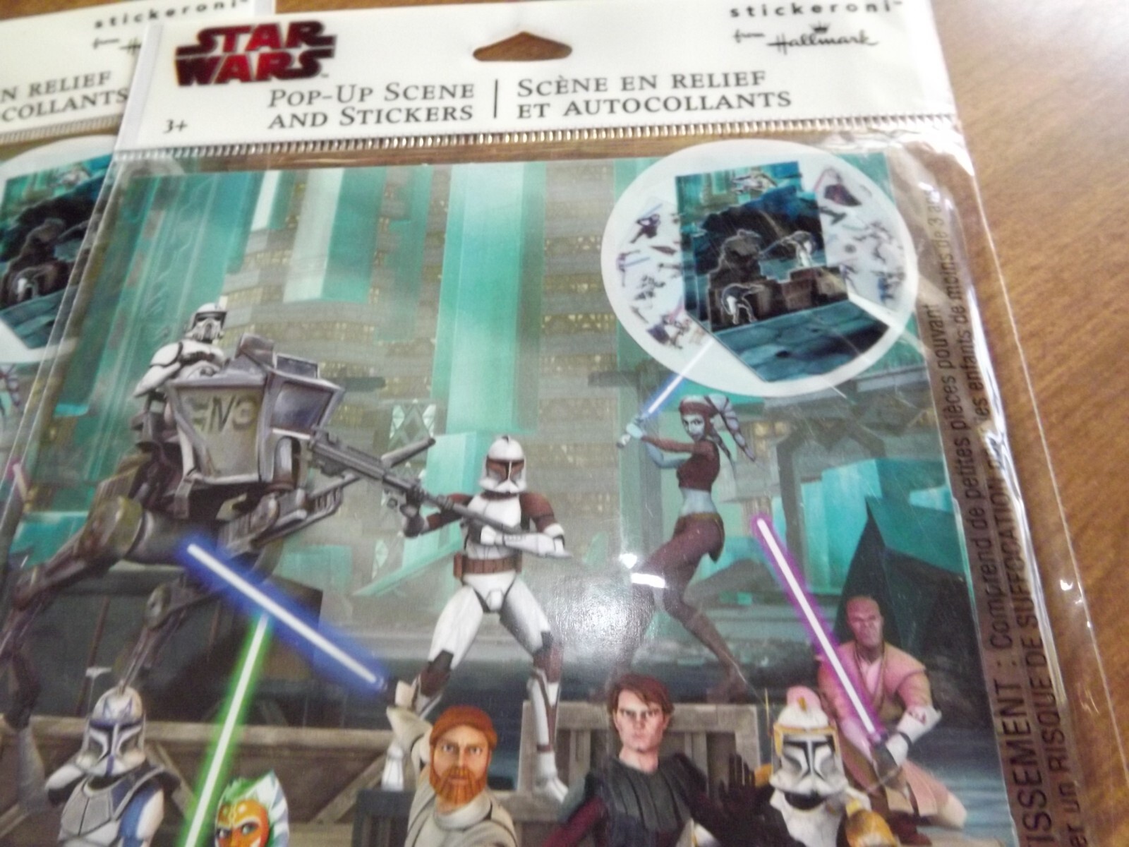 Hallmark Star Wars Stickeroni Pop Up Scene and Stickers Lot of 6 NEW Party Favor