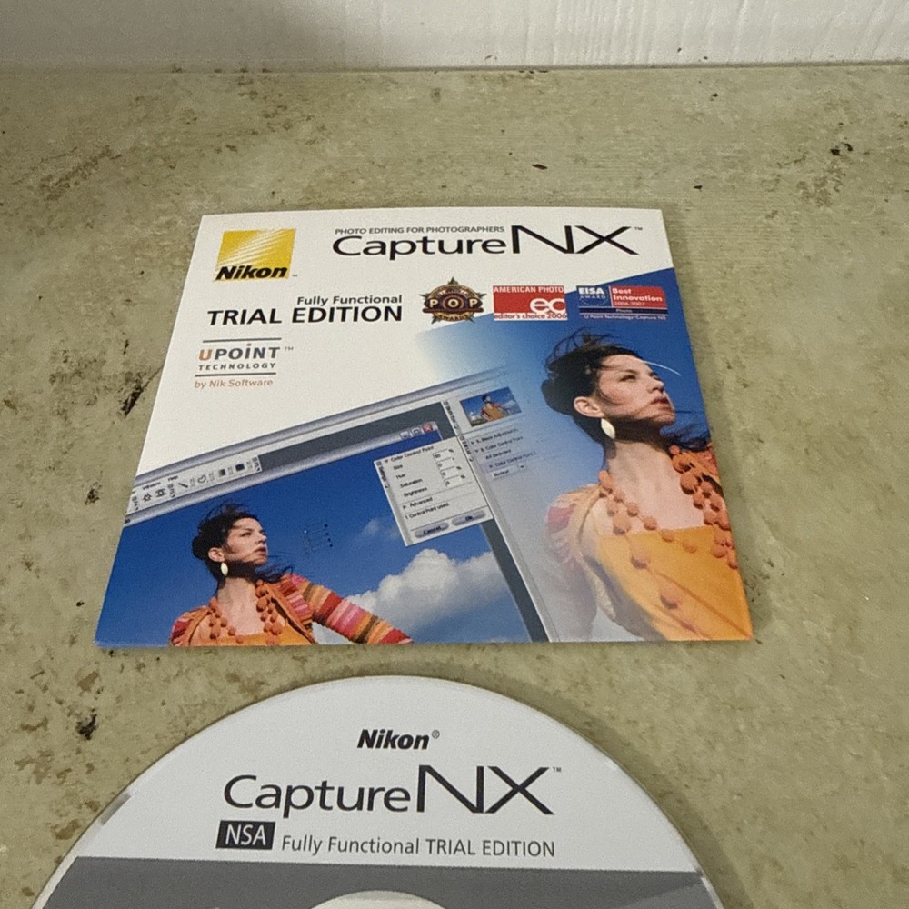 Nikon Capture NX Software CD Trial Version Windows & Mac