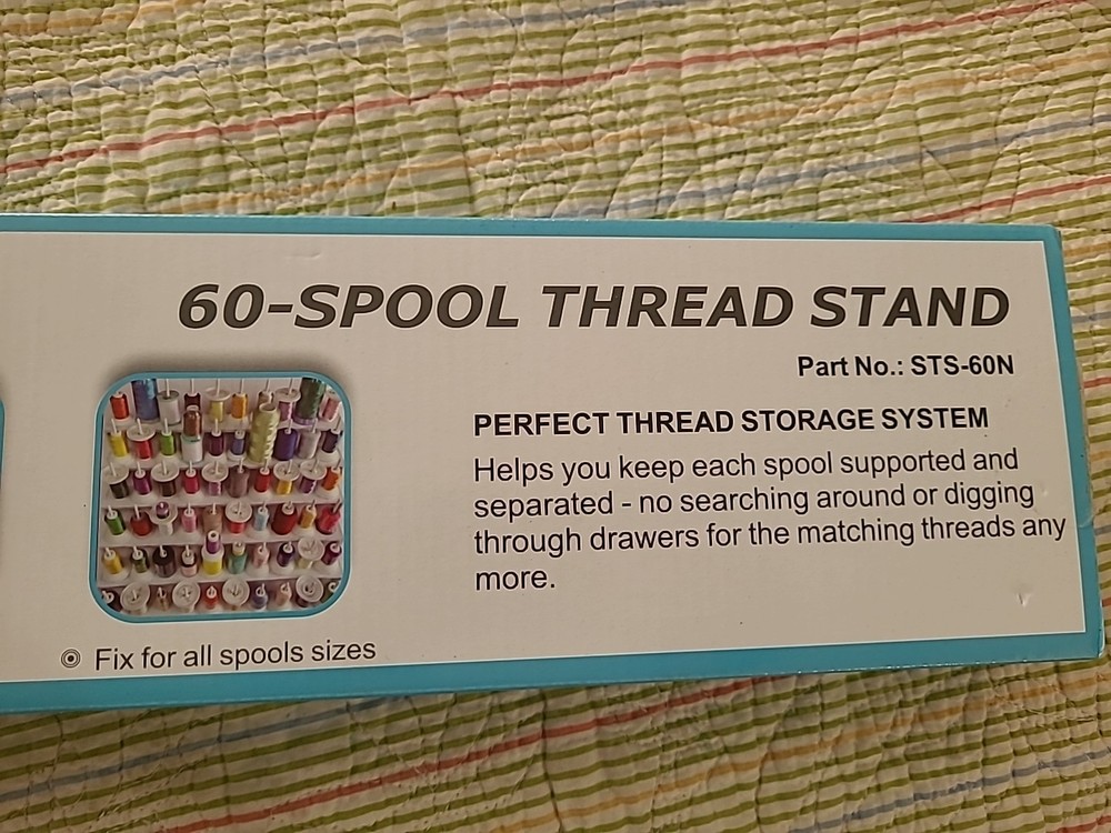 Embroidex 60-Spool Sewing & Embroidery Thread Rack Stand