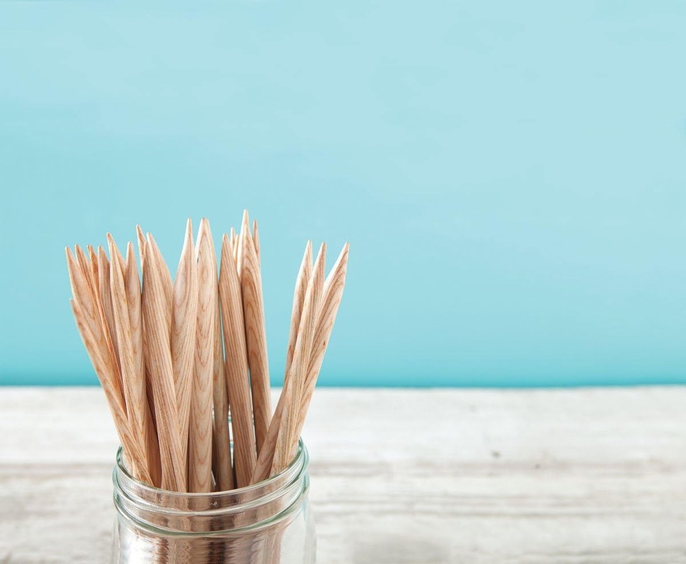 Double Pointed Wood Knitting Needle Set (Sunstruck 4")