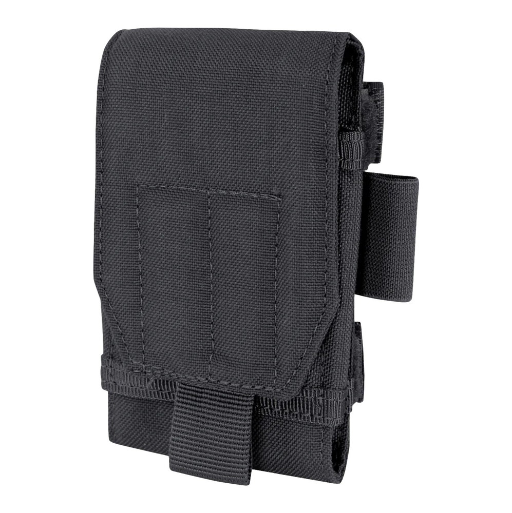 Hook Loop Tech Sheath Secure Modular Smart Phone Pouch BLACK 5.5"H x 3"W x 1"D