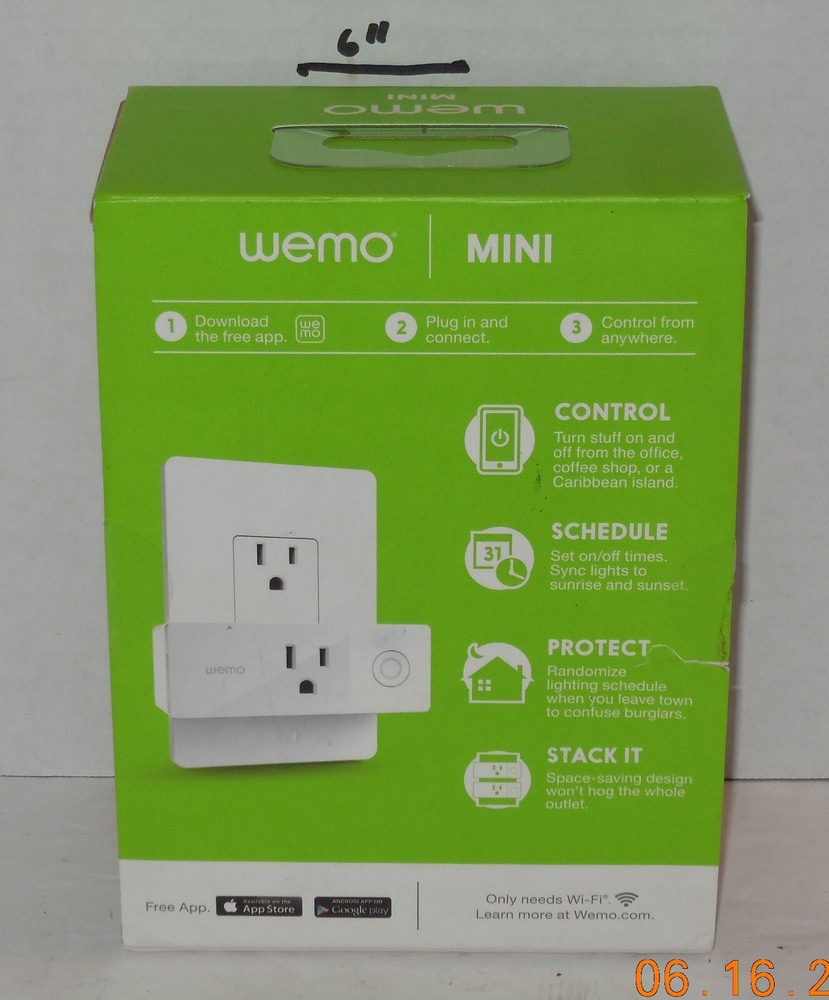 Belkin Wemo Mini Smart Plug F7C063 - Alexa Google HomeKit
