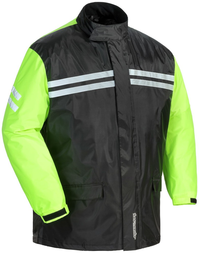 Tourmaster Shield Mens 2-Piece Rain Suit Black/Hi-Vis