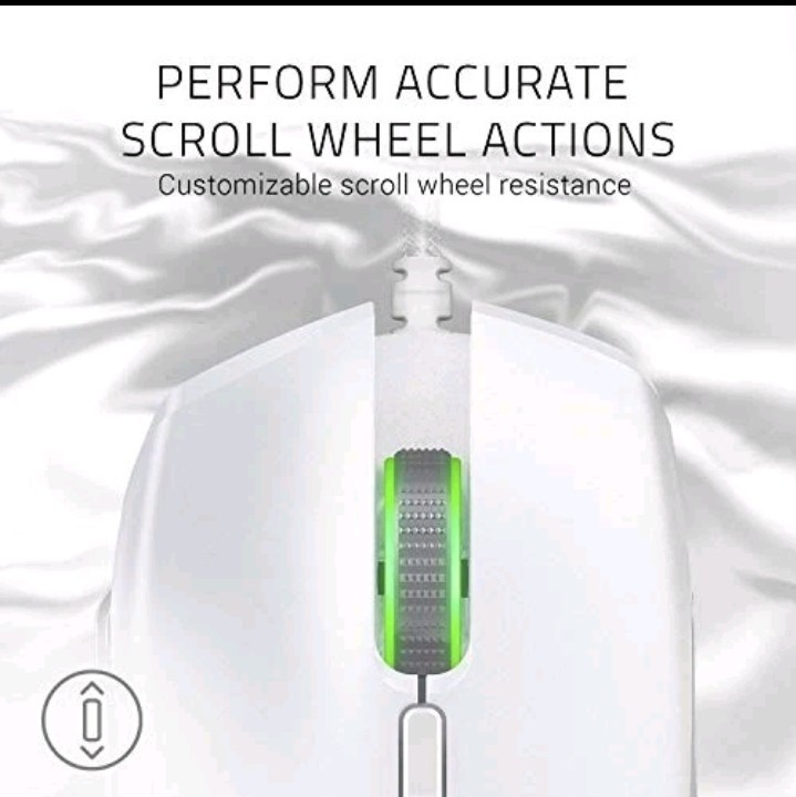 Razer Basilisk Mercury White Wired Multi-Button Razer 5G Sensor ChromaRGB....124