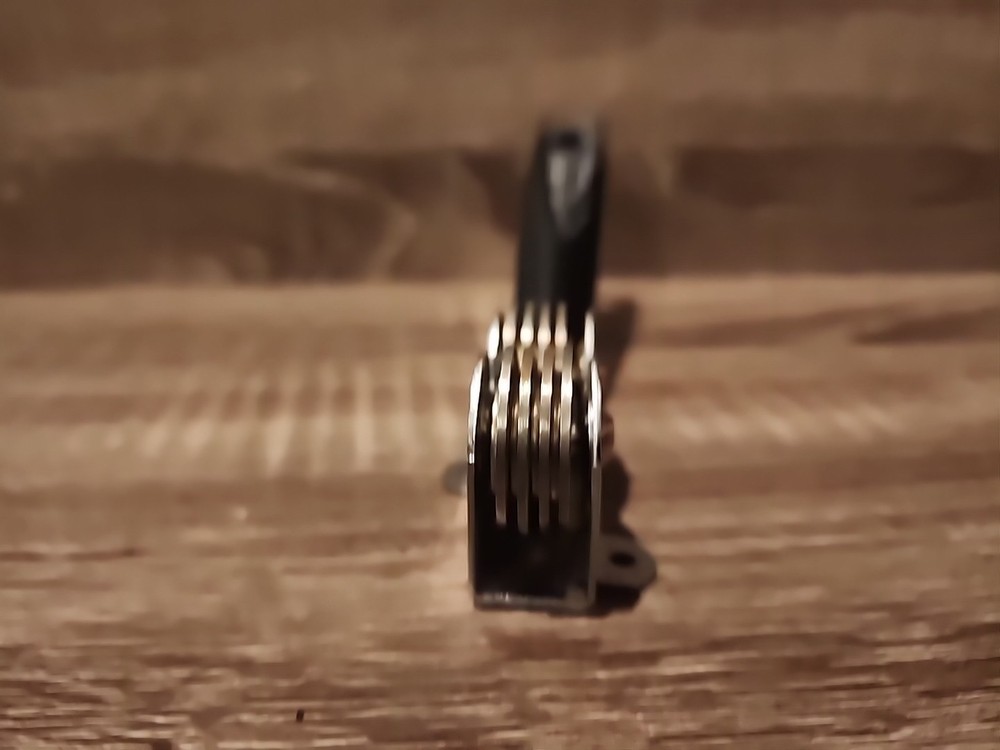 Vintage ECKO Black Handled Manual Pull Through Knife Sharpener Kitchen Tool