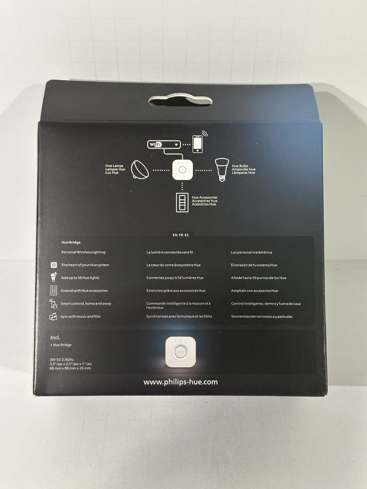 Philips Hue Bridge (3rd Generation) Lighting Controller Hub - White