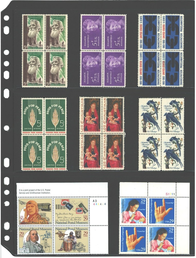 ANCHOR 10 Stock Pages 3S (3-rows)- Stock Sheets/ Black sheets.(FREE SHIPPING)...