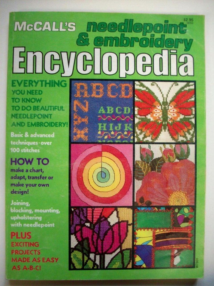 VTG McCall's Needlework & Embroidery Encyclopedia stitches techniques patterns