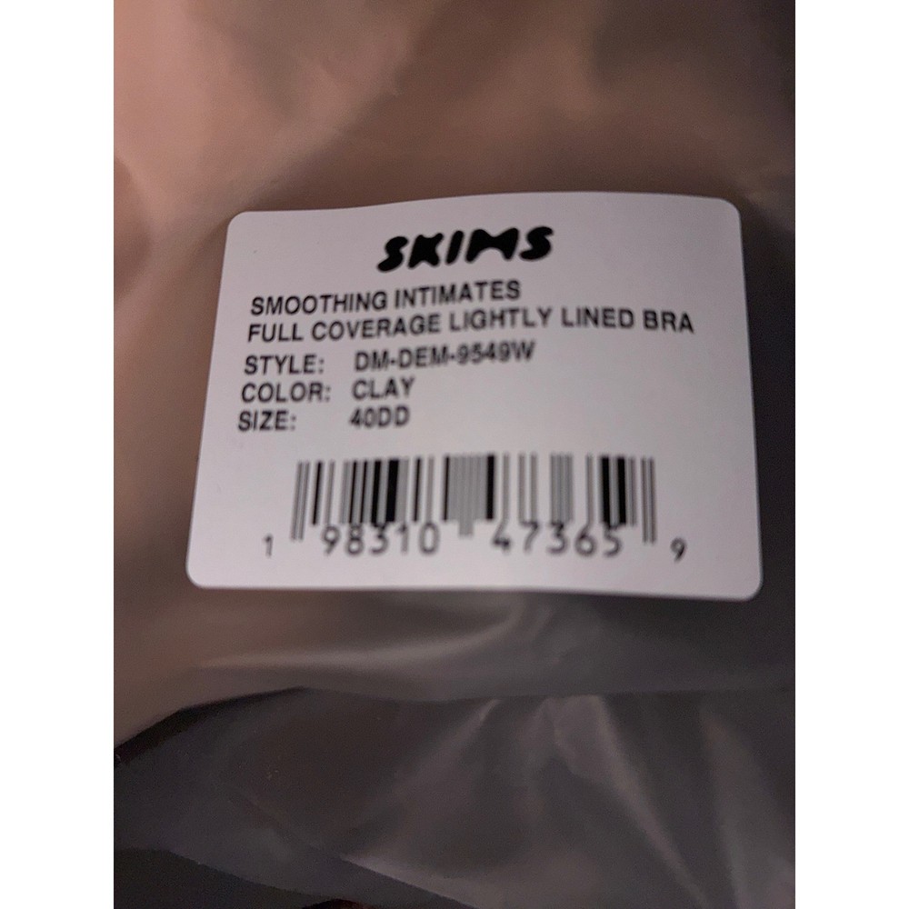 SKIMS Smoothing Intimates Full Coverage Lightly Lined Bra Clay 40DD NWT