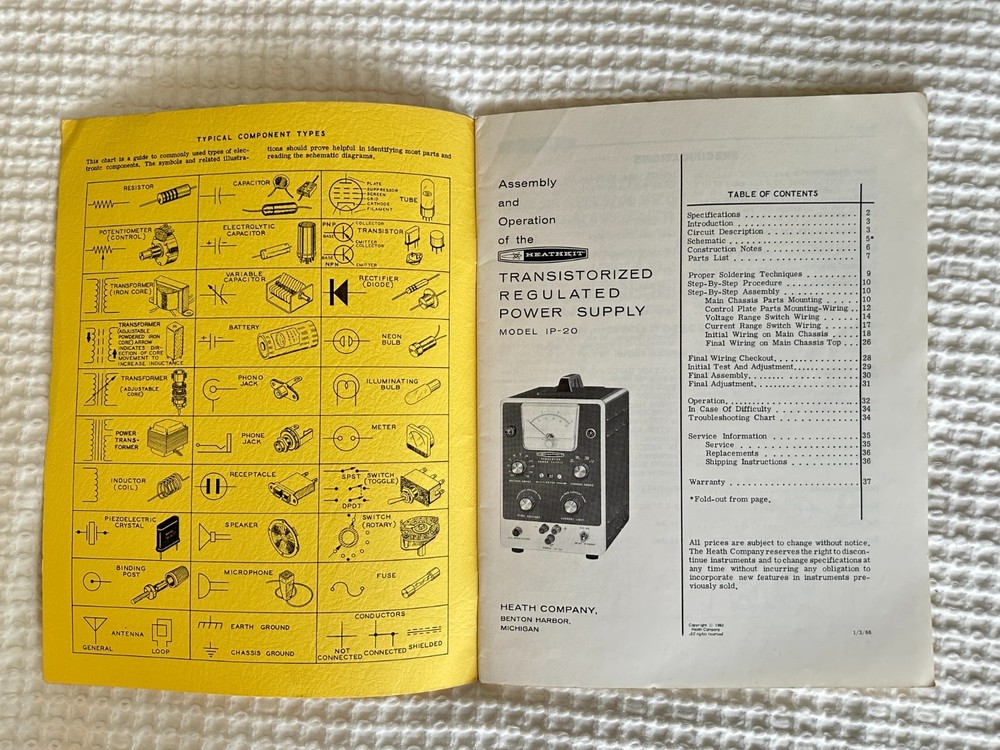 Heathkit IP-20 Assembly & Operation Manual