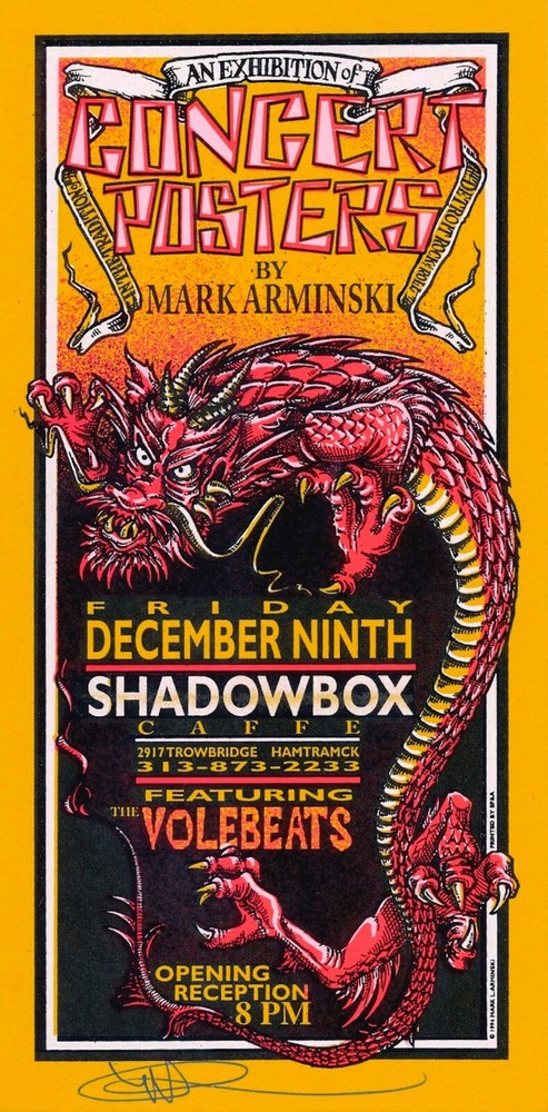 MINT & SIGNED 1994 Volebeats Arminsk Concert Posters Exhibition Handbill