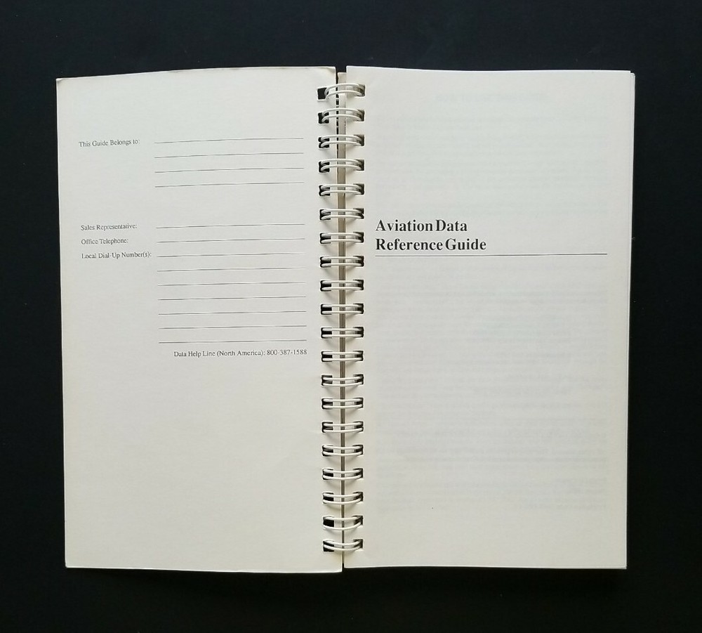 August 1989 Aviation Data REFERENCE GUIDE