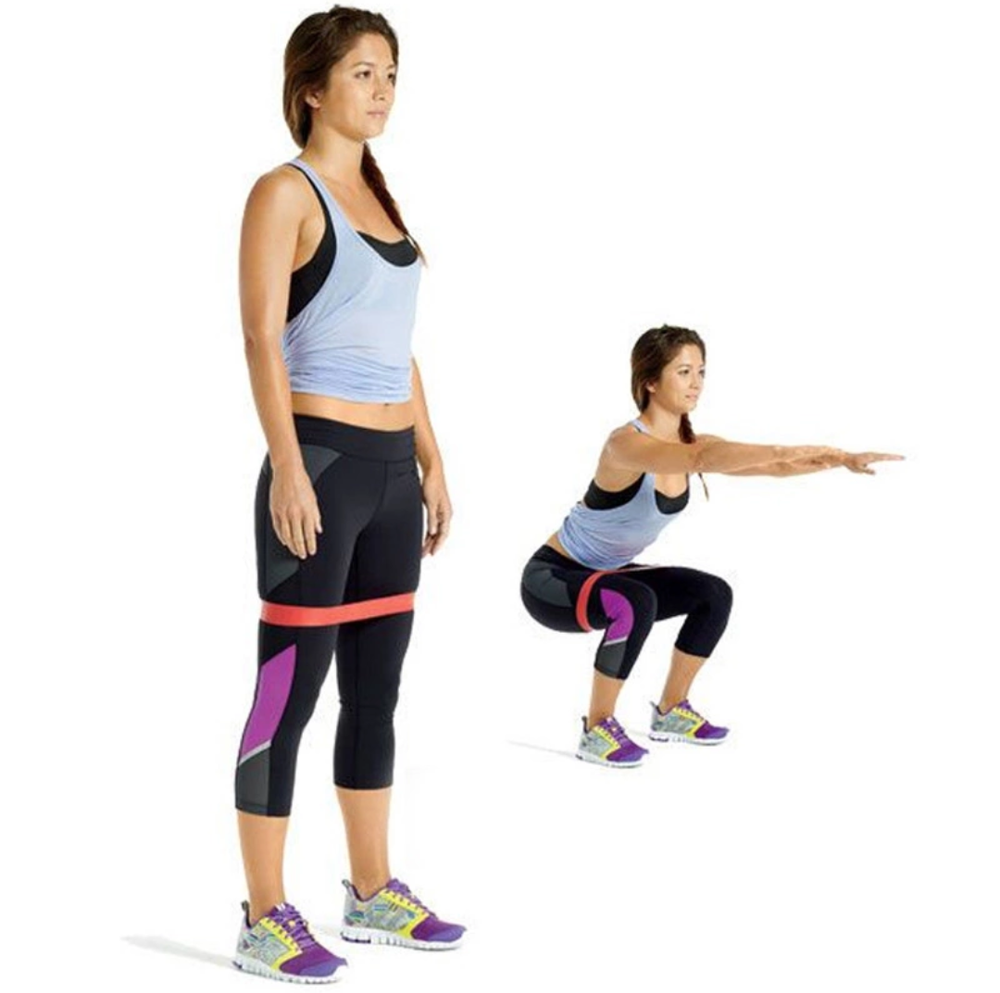 Resistance Bands Loop Set 4 Levels 10-40lbs