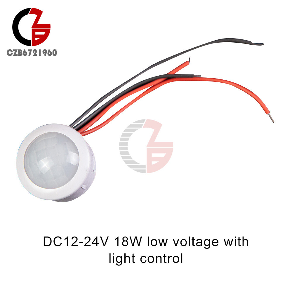 LED PIR Infrared Motion Sensor Detection Auto Sensor Light Switch Lamp DC12-24V