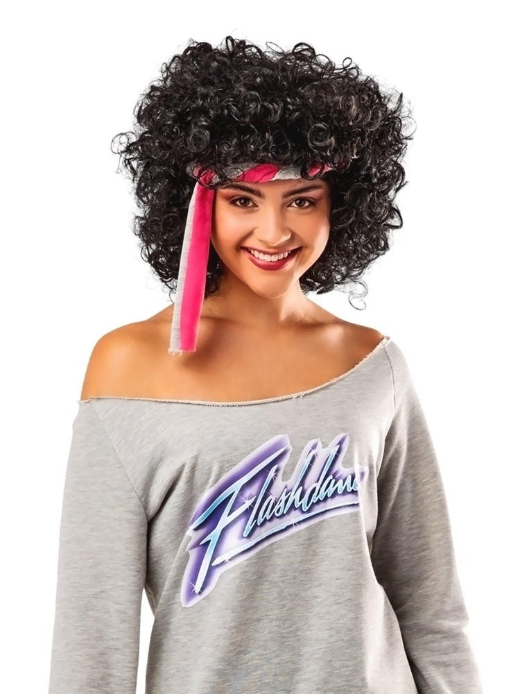 Flashdance Women's Curly Costume Wig