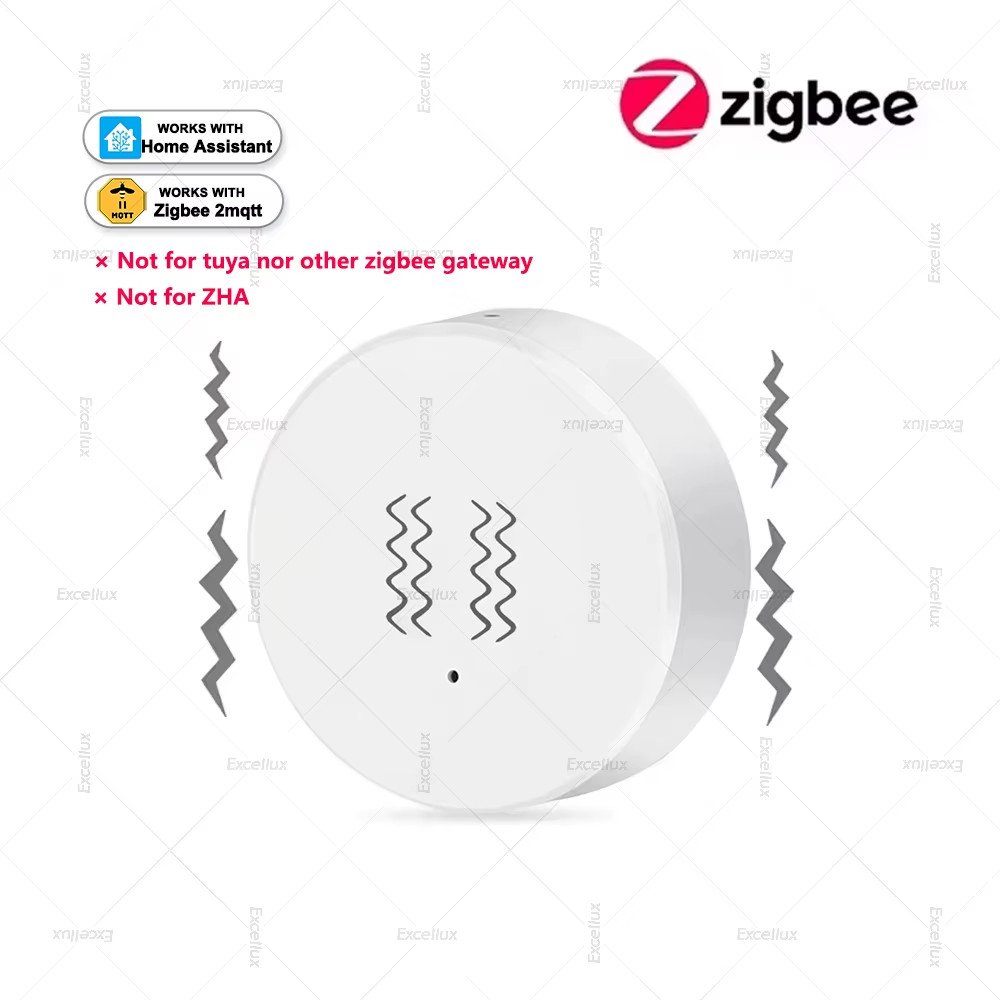 Zigbee 3.0 Smart Vibration Sensor Real Time Motion Shock Alarm History Record On