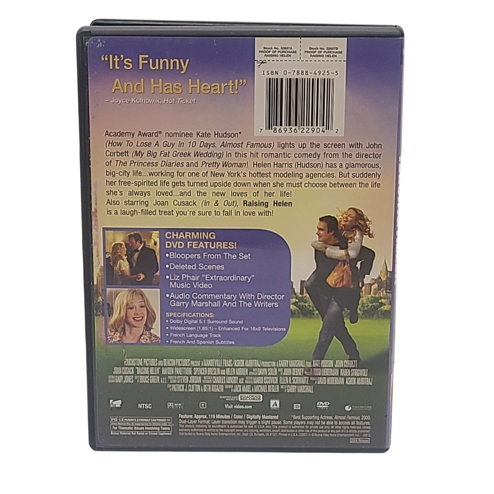 Raising Helen - DVD - Kate Hudson - John Corbett