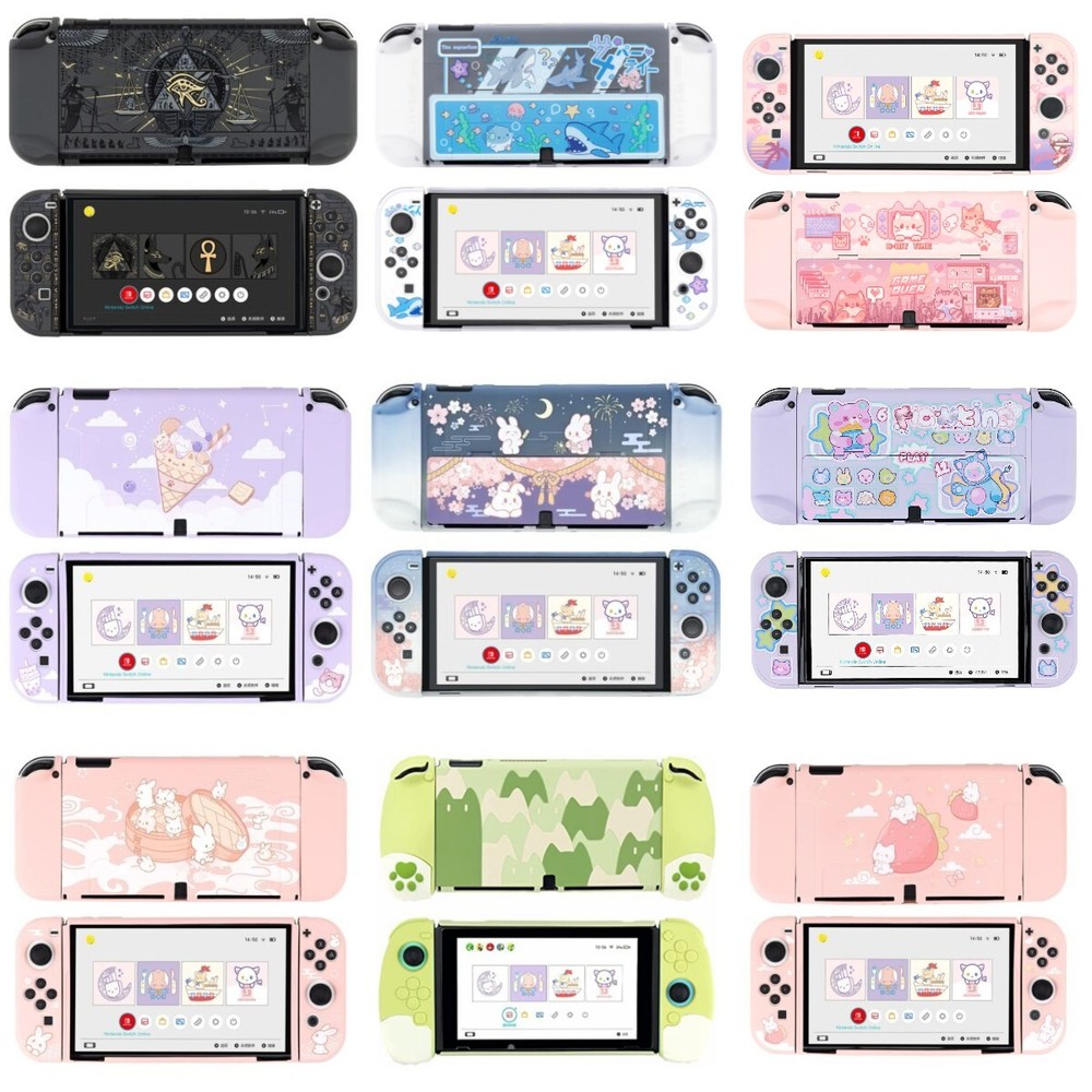 GeekShare Nintendo Switch OLED Protective Case HardShell Full Body Protector US