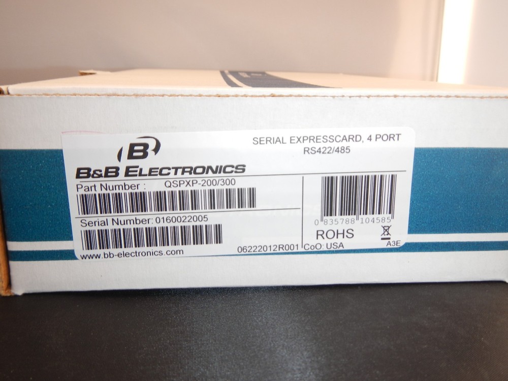 Quatech/B&B Performance PCIe based RS-422/RS-485 Serial ExpressCards