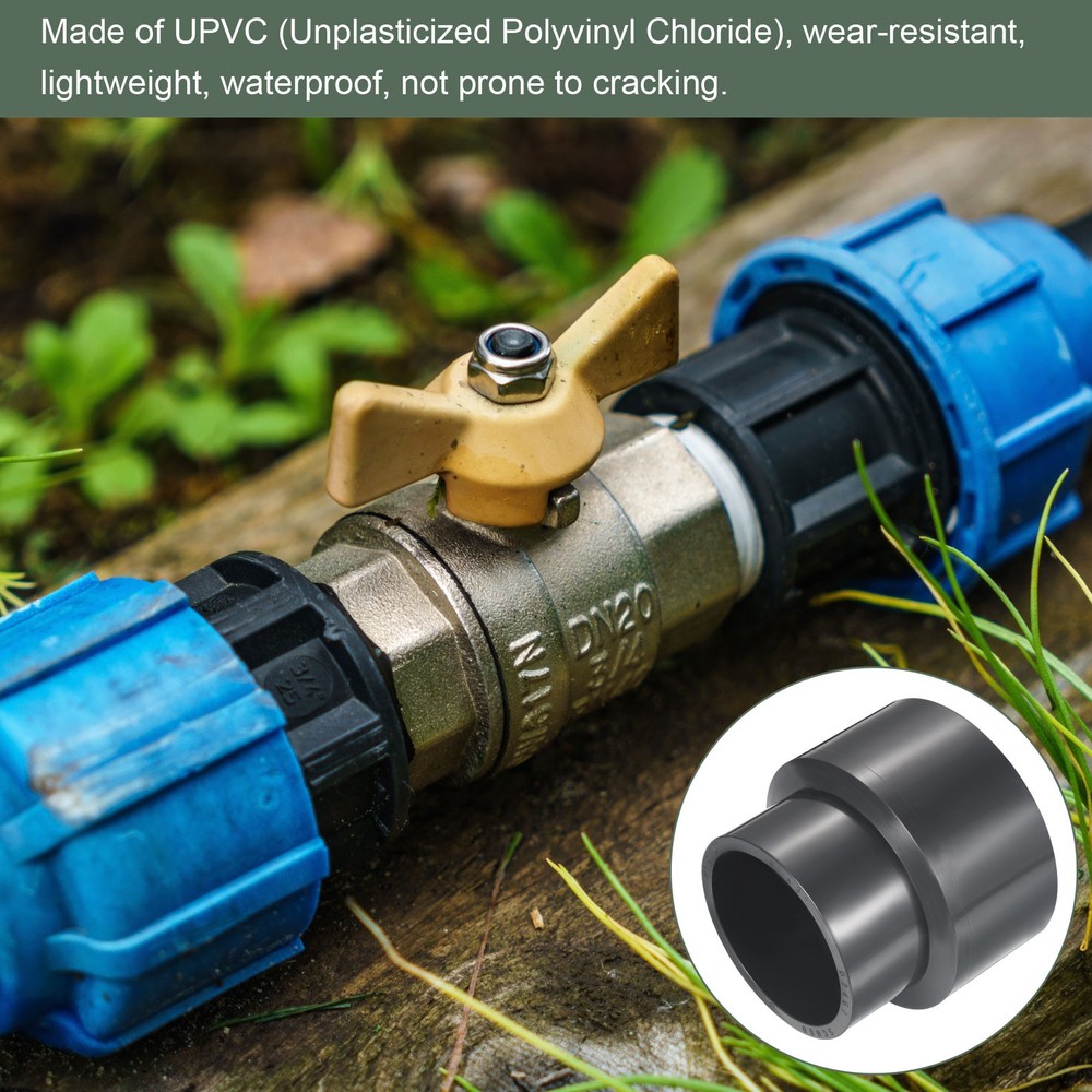 UPVC Reducer Fitting Great for Kitchen, Sink (Gray, 4" x 3")