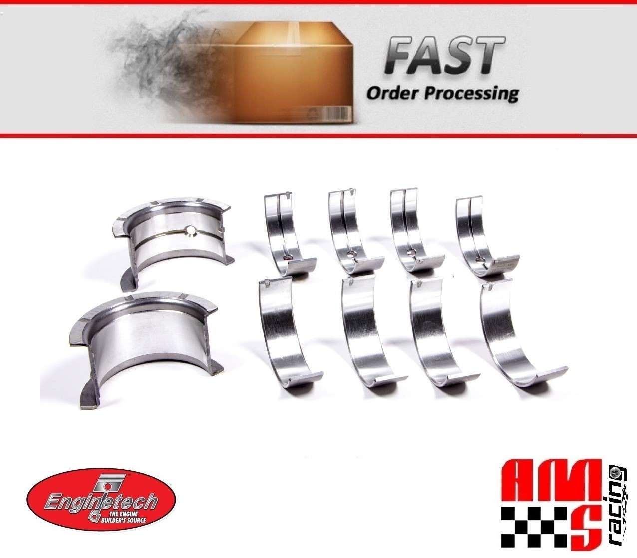 Standard Size Main Bearings Set for 1968-2002 Chevrolet SBC 350 383 305 5.7L