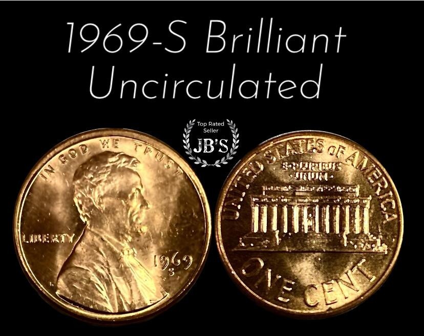 1969 S Lincoln Memorial Cent BRILLIANT UNCIRCULATED *JB's Coins*