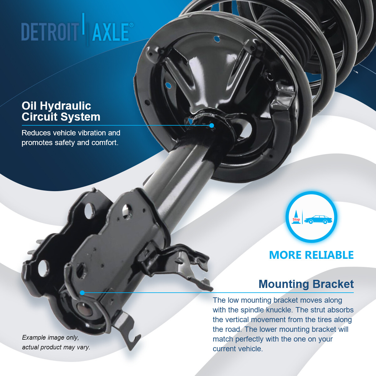 Front Coil Spring Strut & Sway Bar Link for 2003 2004 - 2007 Nissan Murano 3.5L