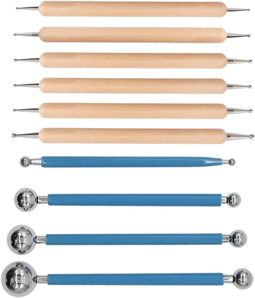 Versatile Dotting Tools Set with Multiple Ball End Diameters - 20 Ball Styluses